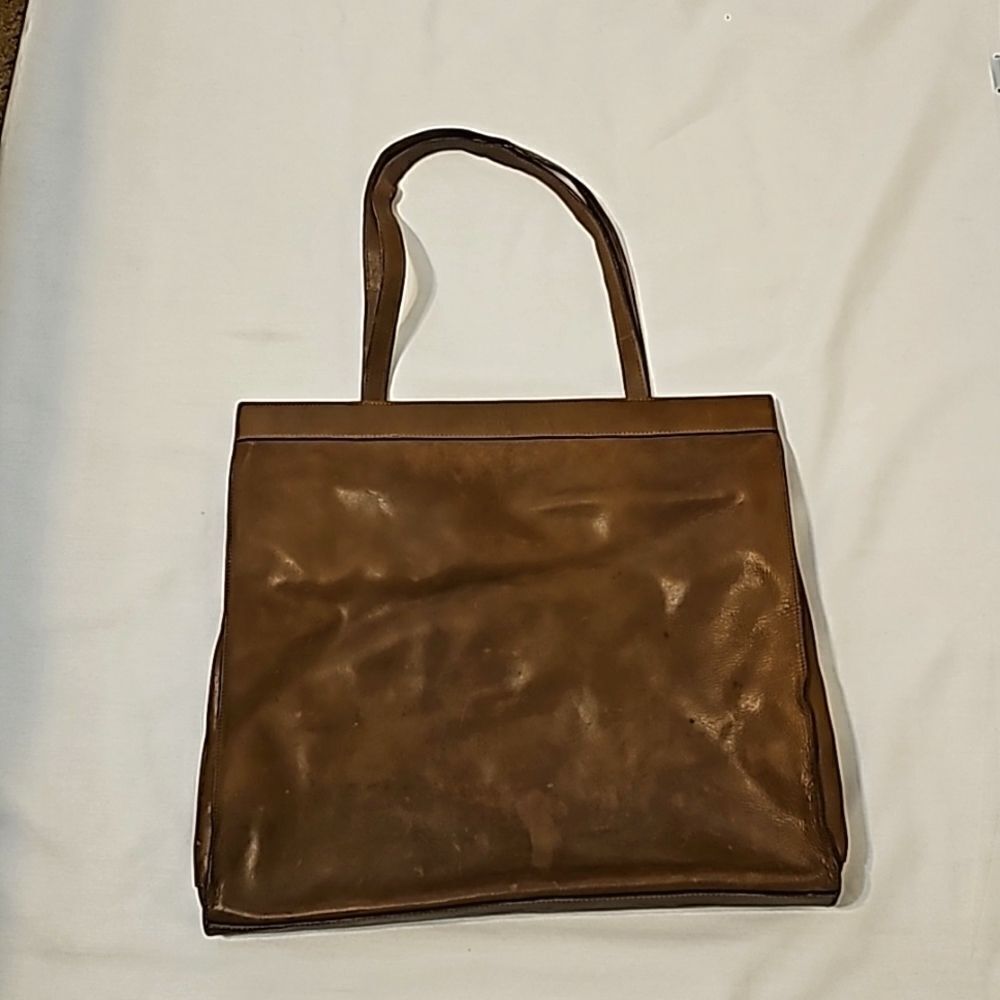 STRENESSE‎ Gabriele Strehle vintage shoulder Leather Handbag